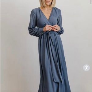 Baltic Born Lydia Slate Blue Maxi Dress